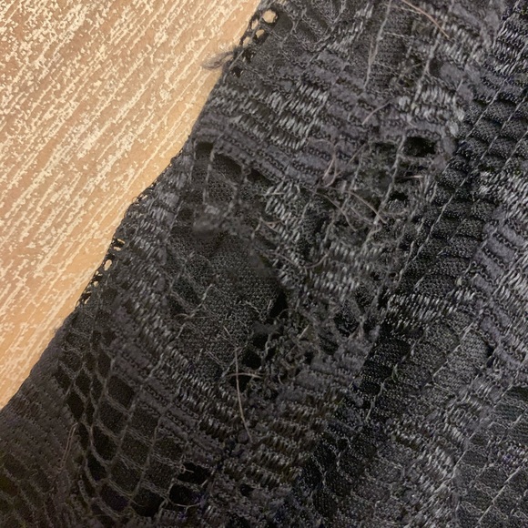 ASOS Black Lace Mini Skirt Size 2 - Picture 2 of 5